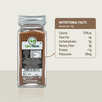 Geo-Fresh Organic Nutmeg Ground Powder, 1.76 oz - USDA Certified Organic, Non-GMO, Kosher, Gluten-Free, Freshly Sourced