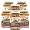 Pride Of India - PACK of 6 - Indian Brown Basmati Rice & Lentil Kitchari Mix - Protein Superfood, 3 Pound Jar