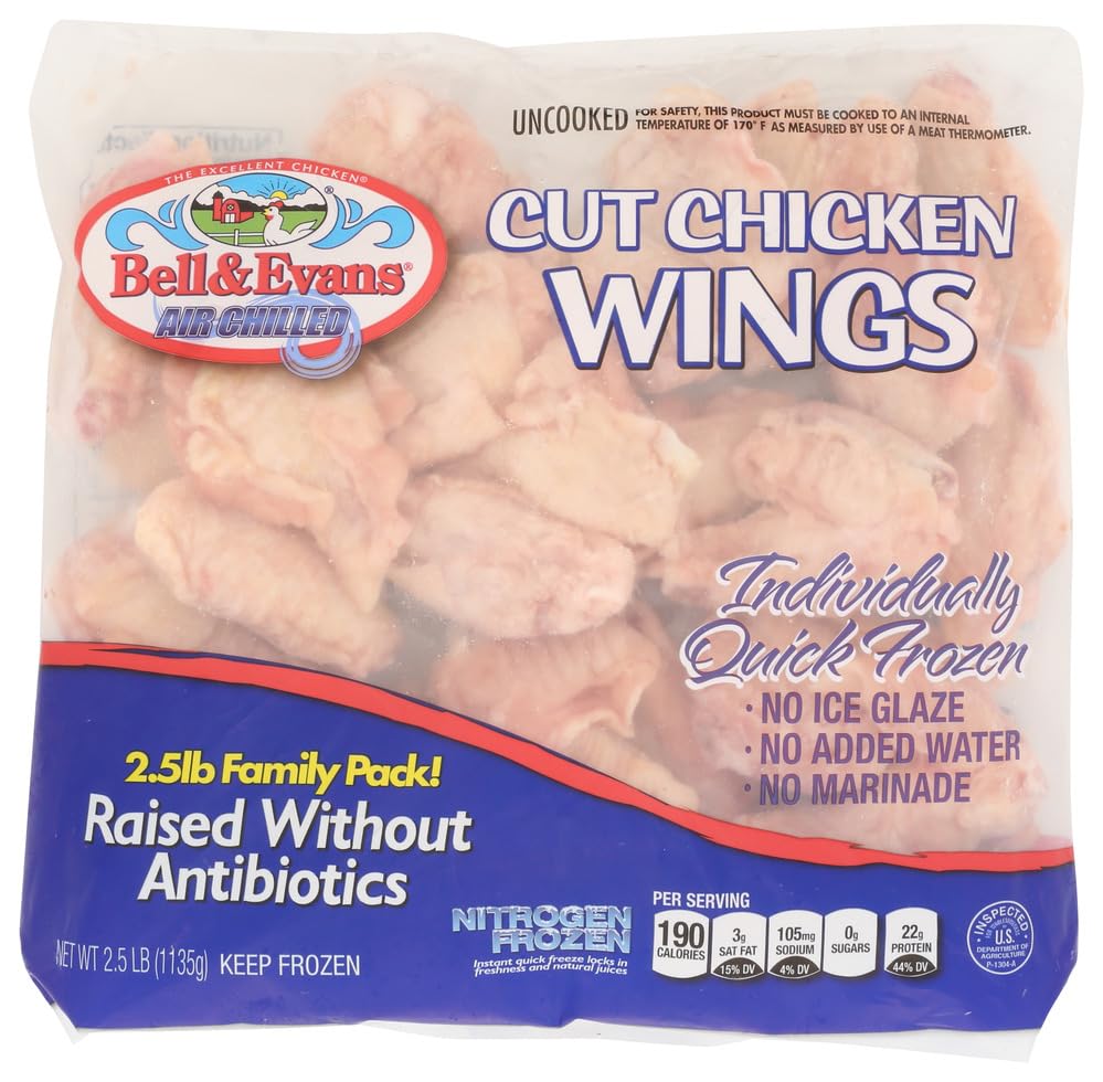 Bell & Evans Cut Chicken Wings, 40 Oz