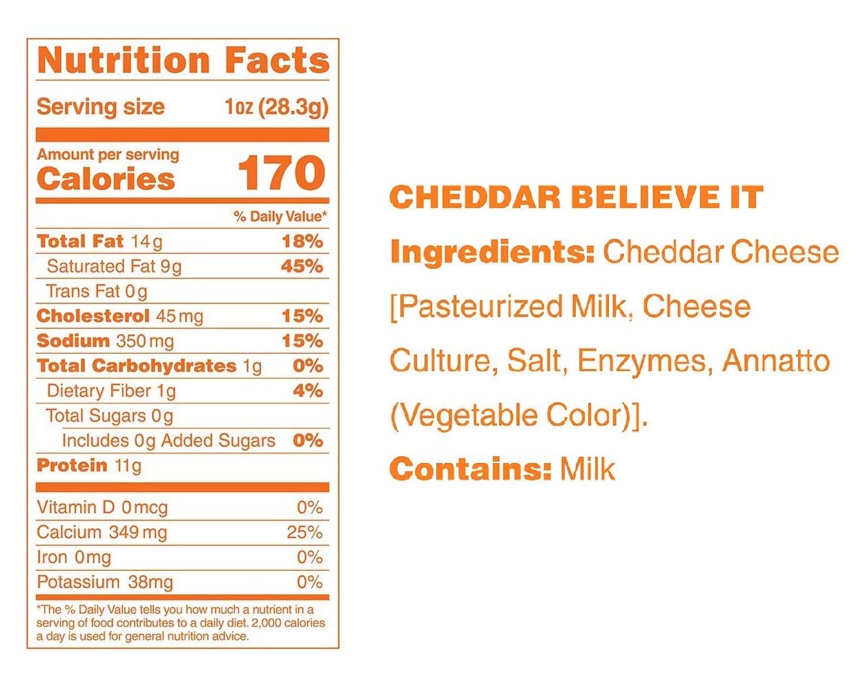 Moon Cheese Cheddar Believe It, Crunchy 2 oz (3-Pack) Protein-Rich Keto Snack, 100% Real Cheese