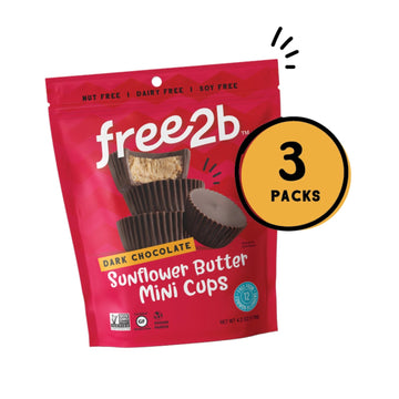 Free 2B Sunflower Butter Mini Sun Cups, Safe For School And Allergy Friendly - Gluten-Free, Dairy-Free, Nut-Free, And Soy-Free -