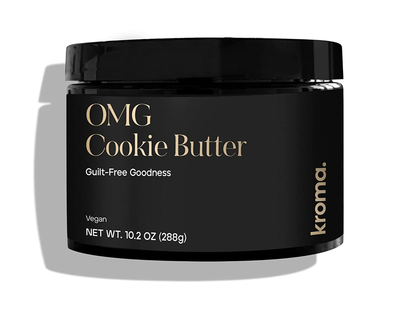 KROMA. OMG Cookie Butter (10.2 Oz), Gluten Free Vegan Snacks, Nut Butter Spread Made with Raw Almond Butter, Coconut Butter, Cho