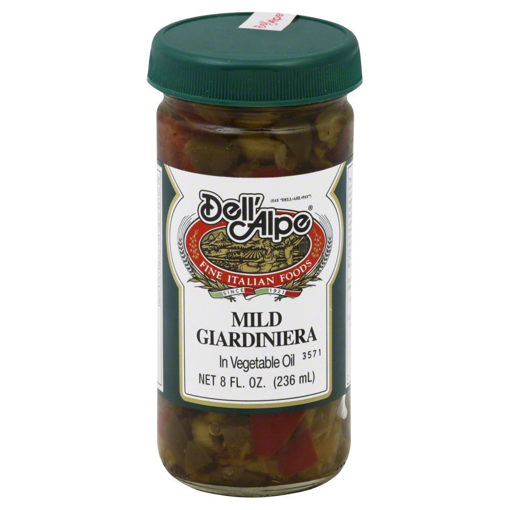 Dell' Alpe Mild Giardiniera, In Vegetable Oil, 8-Ounce (Pack Of 12)