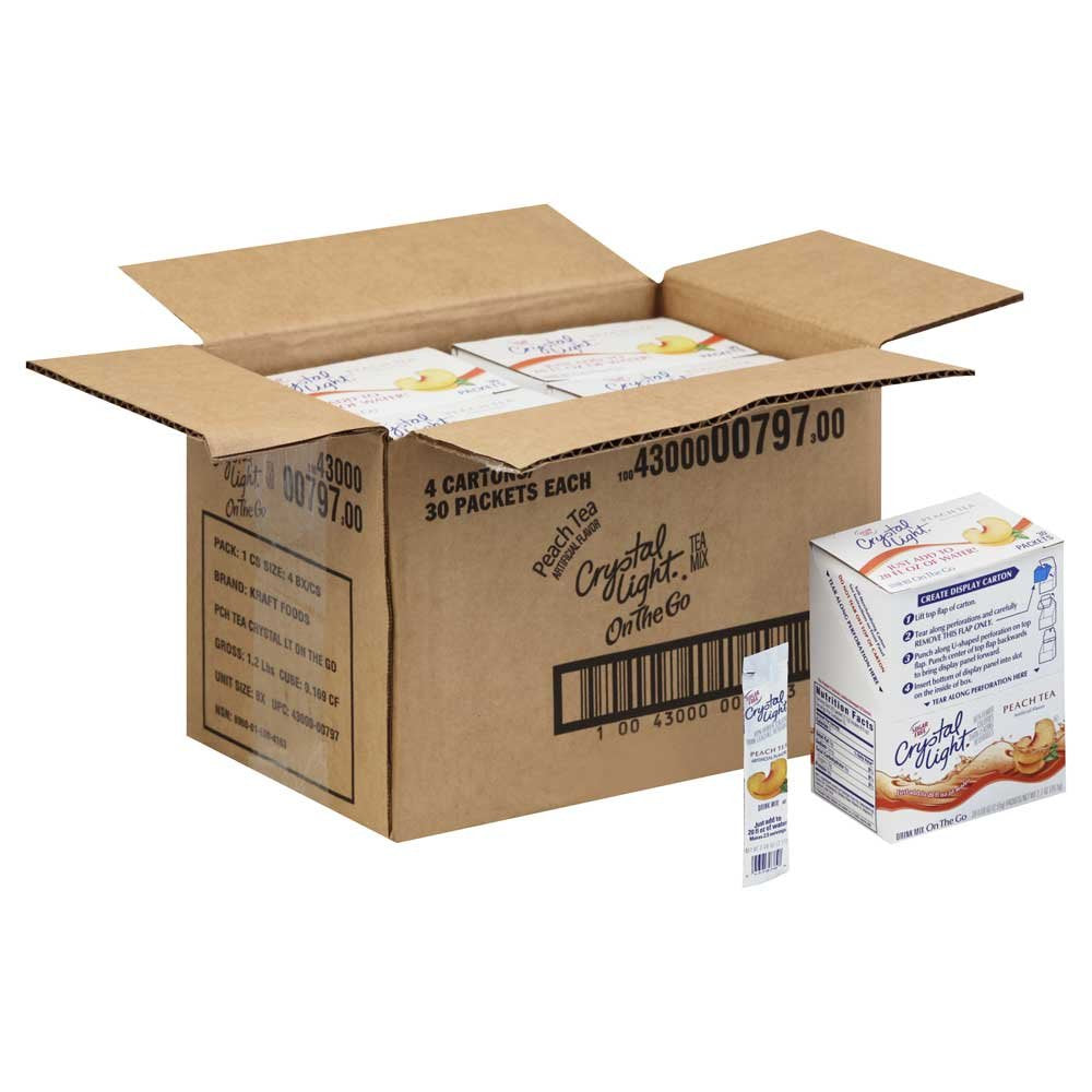 Marjack On-The-Go Mix Sticks, 09oz, 30/BX, Peach Tea
