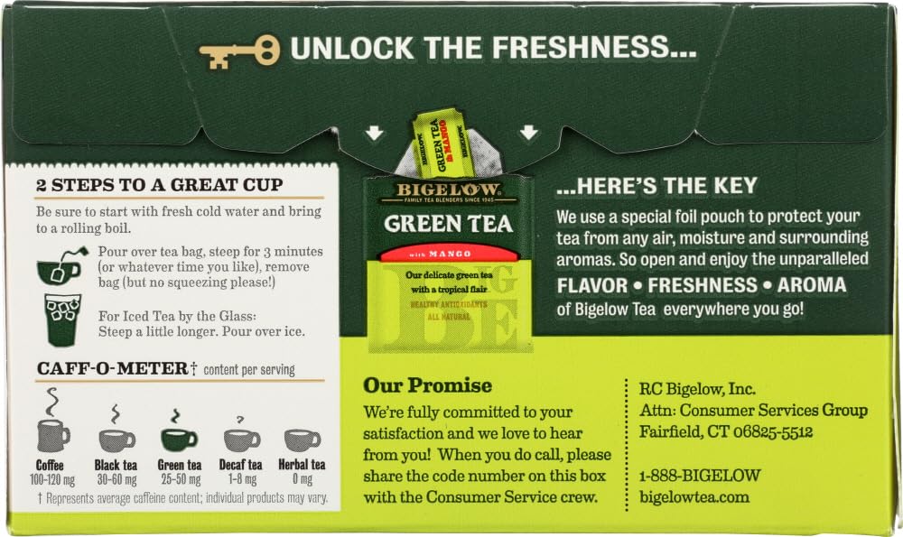 Bigelow Tea Grn Mango, 20 Bg