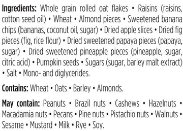 Swissli Muesli 35% Fruit & Nuts - 1kg/35 Ounce - 2 Pack - NON GMO & Vegan - Authentic European Made Muesli