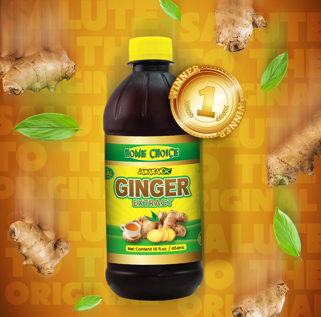 Home Choice Jamaican Pure Ginger Extract, 16 Fl Oz, Pack of 1