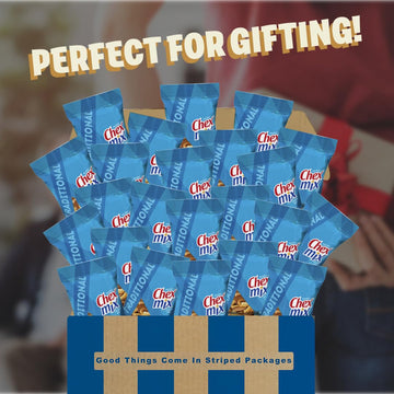 Individually Packaged Traditional Chex Mix Snack Mix, 30 Count / 1.75 Oz.