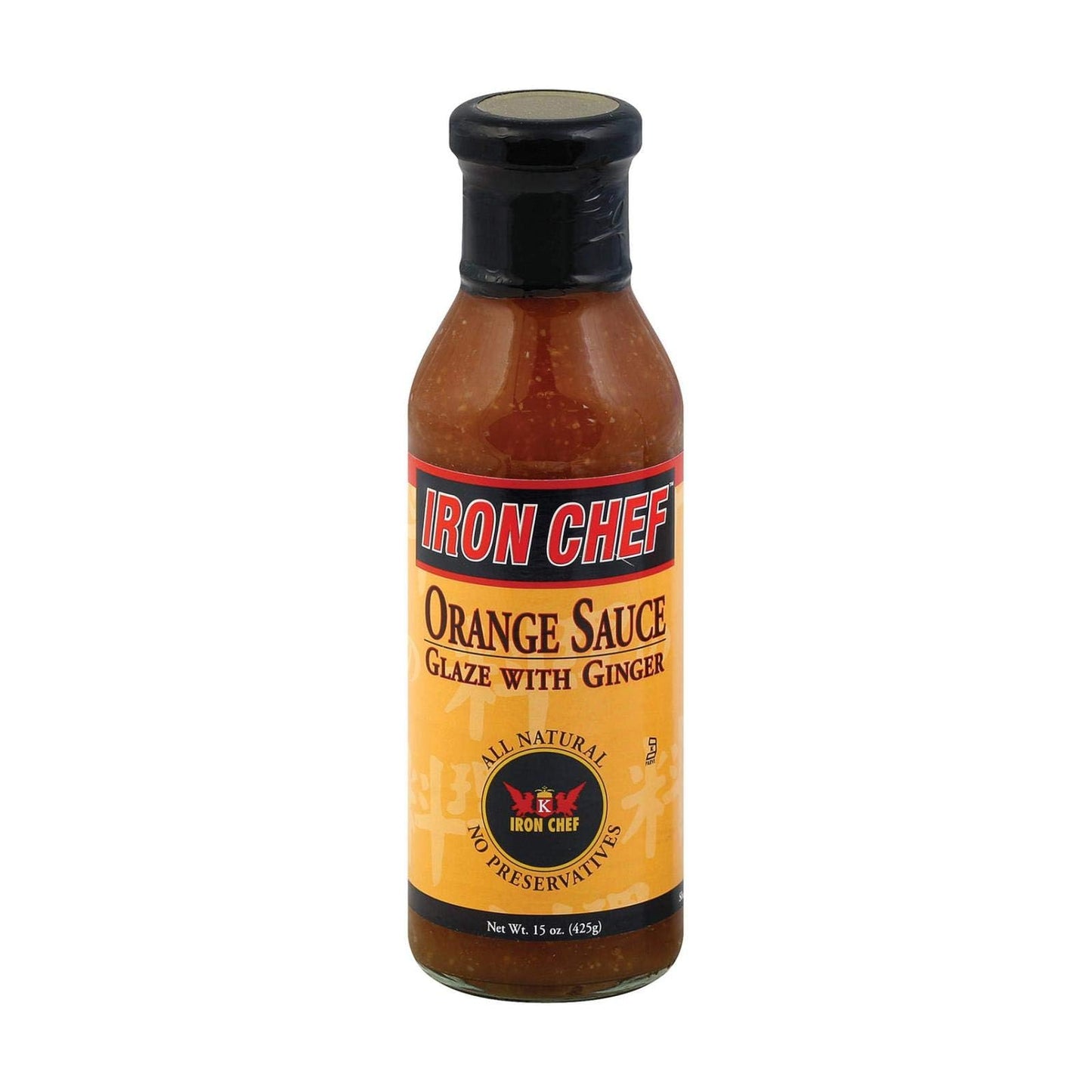 Iron Chef Orange Sauce Glaze with Ginger 15-Ounce Jars (Case of 6)