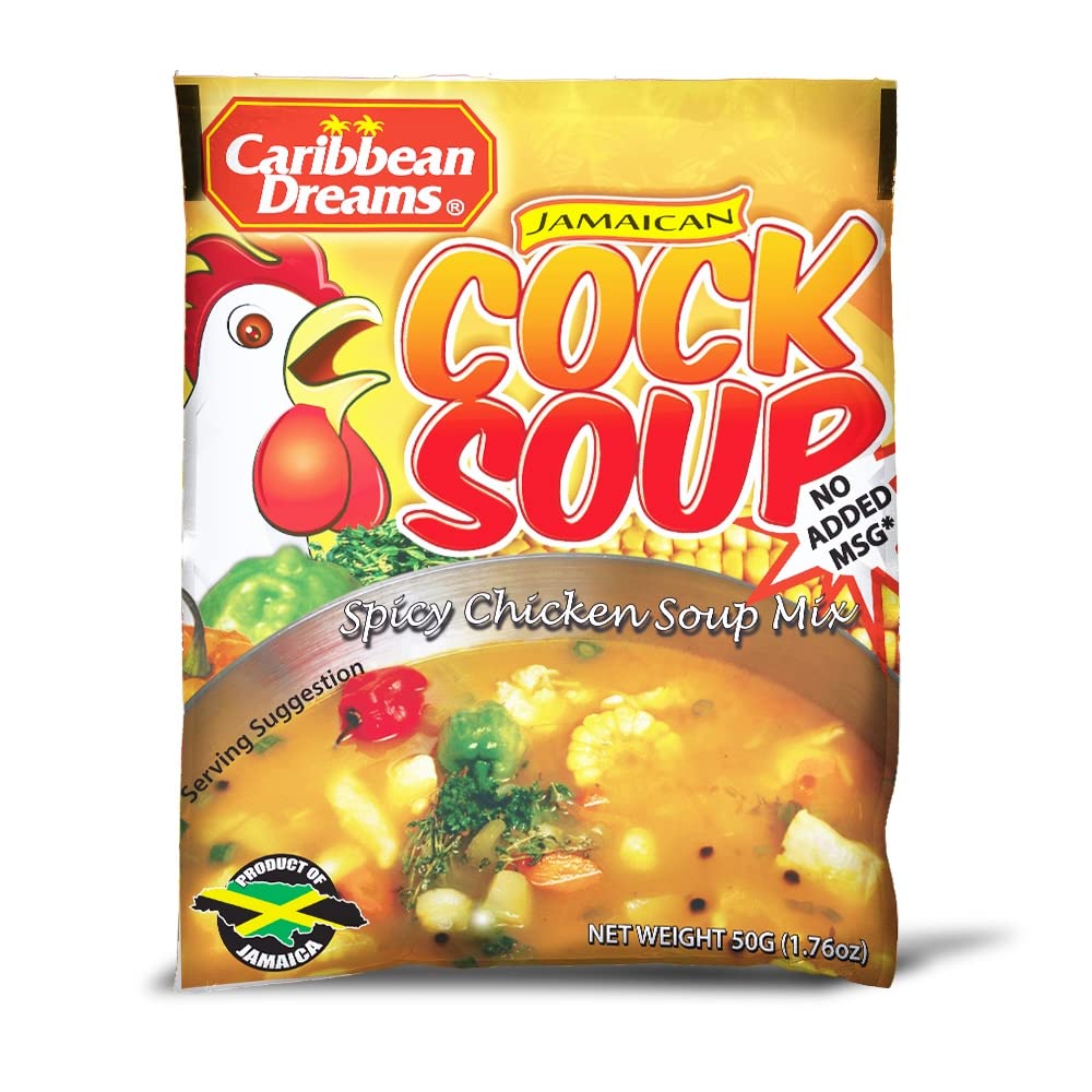 Caribbean Dreams Jamaican Cock Soup Mix, 50g (Pack of 10)