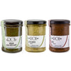 ROI Pesto Sauce Trio Set – Sun-Dried Tomato, Artichoke, and Fresh Ligurian Basil (Genovese DOP) Pestos – Italian Food Gift, Made in Italy – 6.3 oz (180g) Variety Pack