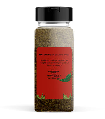 Unpretentious Jalapeno Powder, Hot & Spicy, Flavorful Seasoning, Great In Soups & Salsas (8 Ounce)