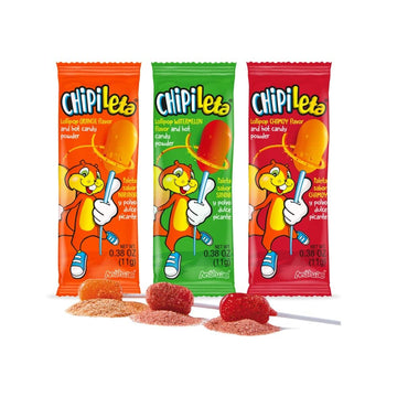 Generic Anahuac Chipileta Mix Paleta Lollipop Candy Orange, Chamoy, And Watermelon (30-Pieces Pack)