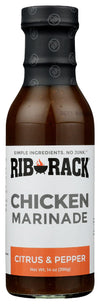 Rib Rack All Natural Chicken Marinade, 14 Ounce (Pack of 6)