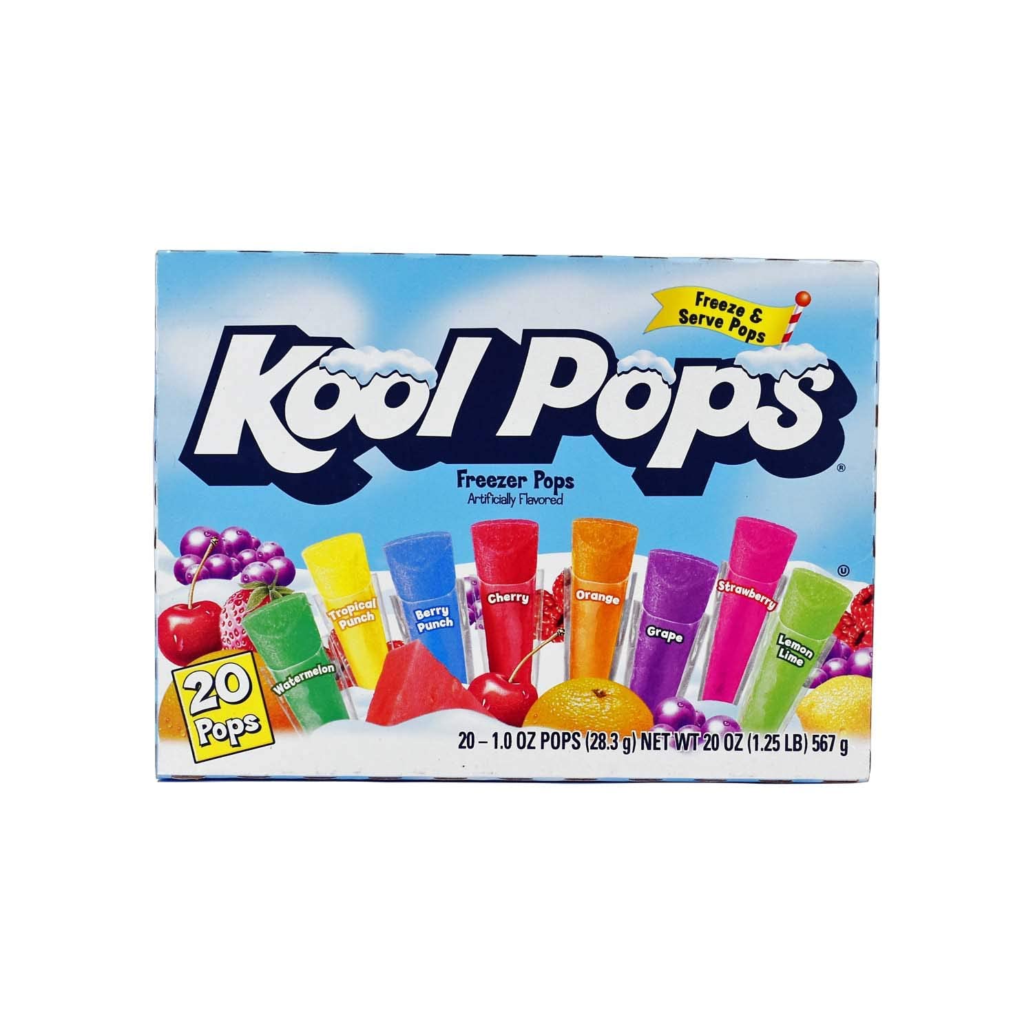 Kool Pops 20 Freezer Pop 567g