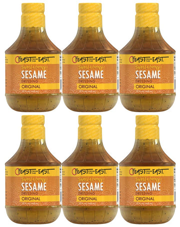 Feast From The East Original Sesame Dressing 32 Fl Oz - Sweet & Tangy - Gluten Free - Certified Kosher - All Natural No Presevat