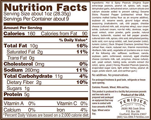 FERIDIES Sweet and Spicy Snack Mix Assortment - 4 Piece Set - Includes Rt.58 Trail Mix, Campfire Crunch, Happy Hour Heat, 5O Clock Crunch