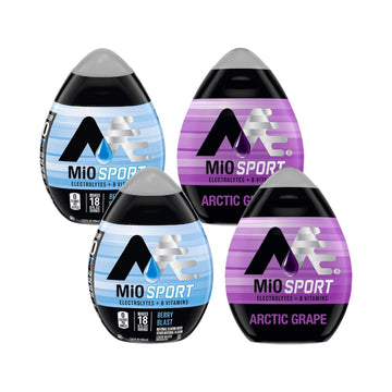 Mio Fit Liquid Water Enhancer Variety Pack, 2 Berry Blast, 2 Arctic Grape, 4 Ct (Variety Pack)