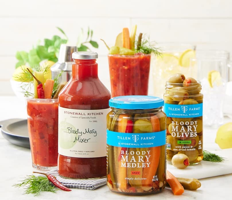 Tillen Farms Bloody Mary Olives, Green, 12 Ounce (Pack of 1), Model 1036