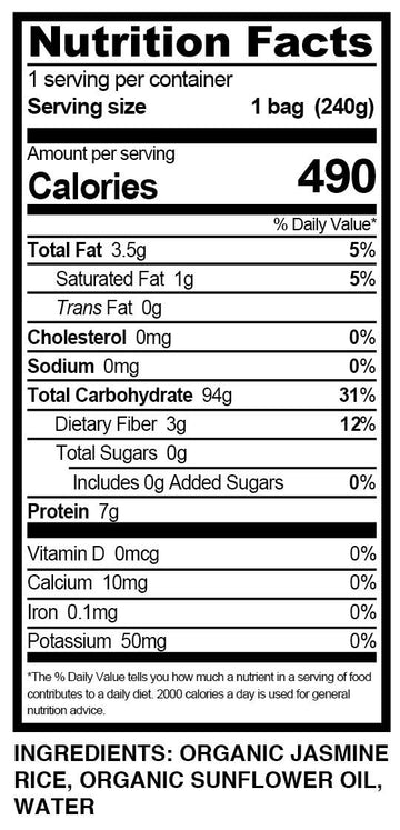 Golden Star Organic Rice Pouch, 8.5 Oz (8 Pack)