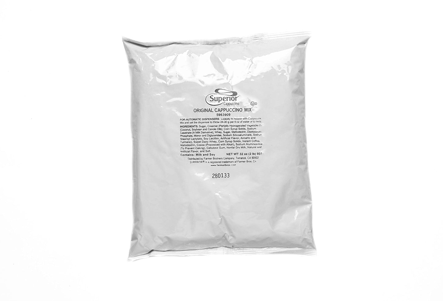 Farmer Brothers Powdered Cappuccino Mix, Original Flavor, 32 Ounce (Pack of 6)