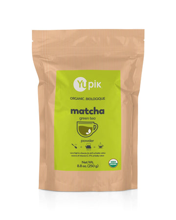 Yupik Organic Japanese Matcha Green Tea Powder, 8.8 Oz, Non-Gmo, Vegan, Gluten-Free
