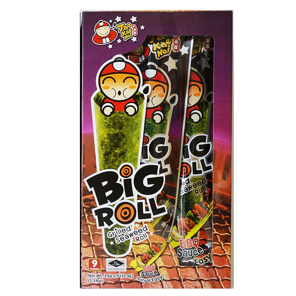 Z. Emma Big Roll Grilled Seaweed Roll BBQ Flavor, 1 BOX