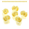 Global Sugar Art Rose Sugar Cake Flowers, Yellow, Unwired Very Small, 18 Count By Chef Alan Tetreault.