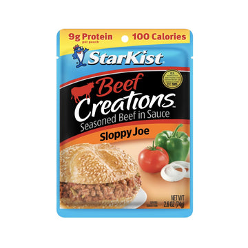 StarKist Beef Creations Sloppy Joe, 2.6 oz Pouch, 12 pack