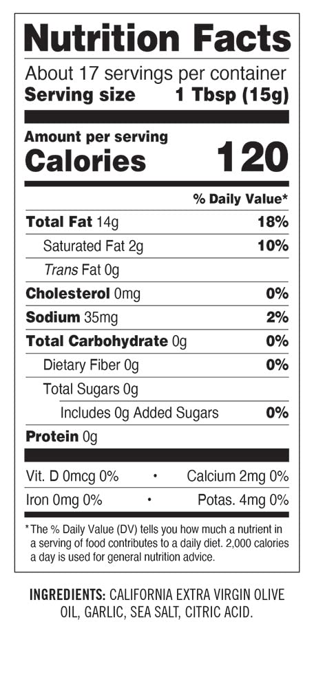 Sonoma Gourmet: Saut ed Garlic Flavored Olive Oil | 100% California Extra Virgin Olive Oil | 8.5 FL OZ (Pack of 6)