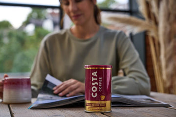 Costa Coffee Smooth Medium Roast Instant Coffee With Finely Ground Beans Tin, 6 X 100G, Cos-Mg-Uk-5001