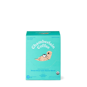 Chamberlain Coffee Sweet Otter Cake Batter Cold Brew Singles With Notes Of Vanilla & Frosting - 10 Single Serve Cold Brew Sachet