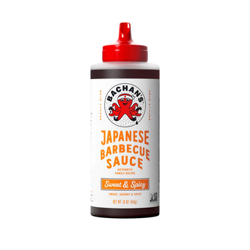 Bachans - The Original Japanese Barbecue Sauce - Hot And Spicy, 16 Ounces. Small Batch, Non Gmo, No Preservatives, Vegan And Bpa Free.