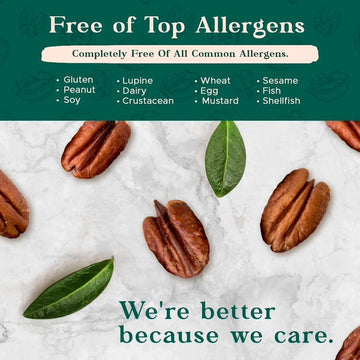 Premium Raw Pecan Halves 16Oz (1 Lb) | American-Grown, Non-Gmo | Batch Tested Gluten & Peanut Free | No Ppo Or Preservatives | R