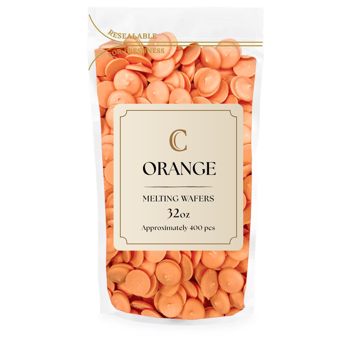 Kidu Merckens Chocolate Melting Wafers Bulk Bag Perfect For Dipping Deserts Baking And More (2 Pound Orange)