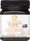 MANUKA DOCTOR - MGO 1125+ Manuka Honey Monofloral 100% Pure New Zealand Honey. Certified. Guaranteed. RAW. Non-GMO (8.75 oz)