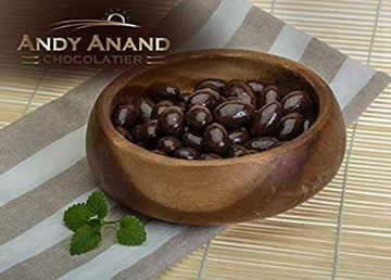 ANDY ANAND CHOCOLATIER Dark Chocolate Covered Almonds with Greeting Card, 16 oz, Gourmet Gift for All Occasions
