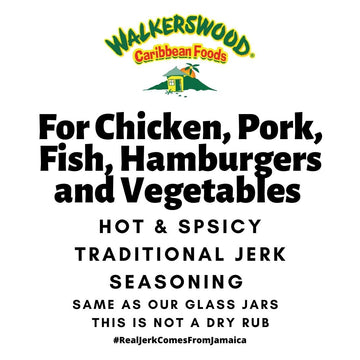 WALKERSWOOD Jamaican Jerk Seasoning, Hot & Spicy, 128 Fl Oz, Model 945122