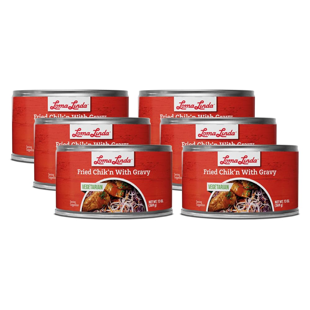 Loma Linda - Plant Based Meats (Fried Chikn with Gravy (13 oz.), 6 Pack)
