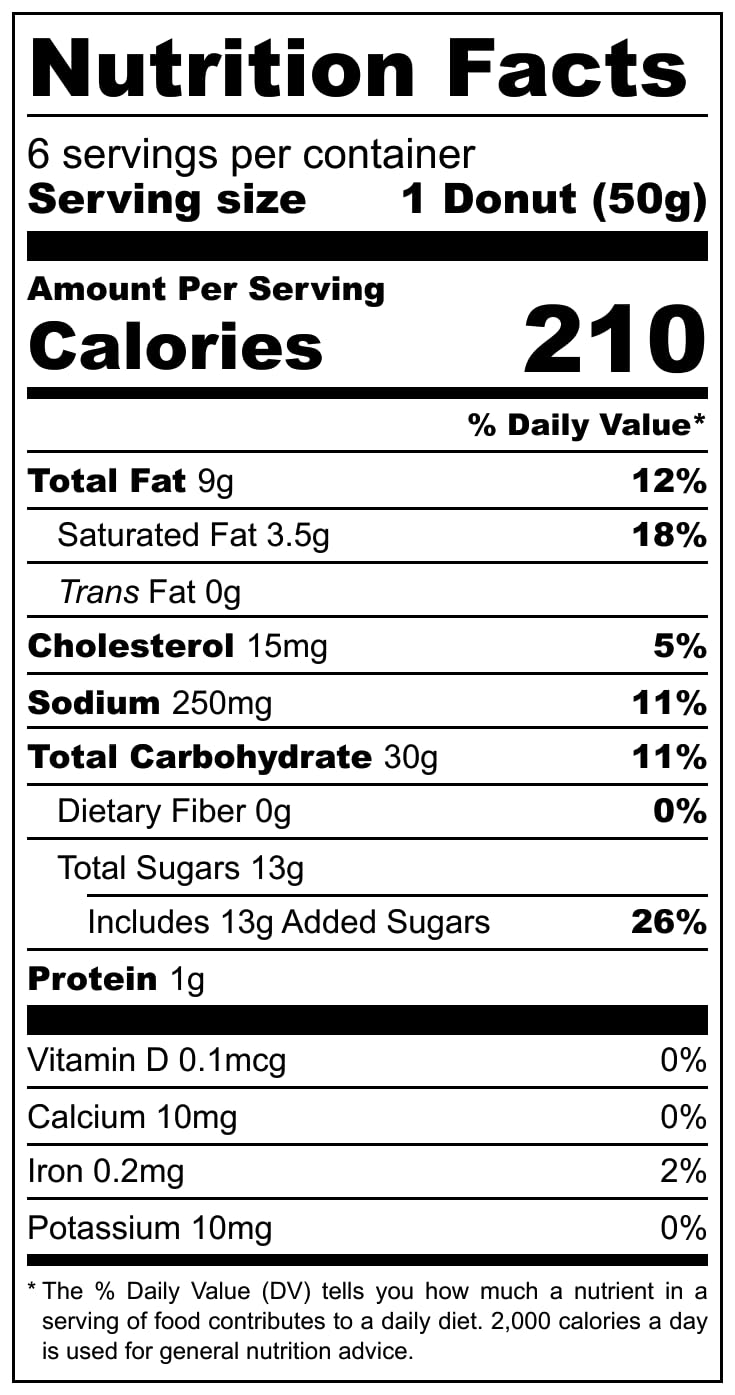 Katz Gluten Free Cinnamon Donuts | Dairy Free, Nut Free, Soy Free, Gluten Free | Kosher (1 Pack Of 6 Donuts, 10.5 Ounce)