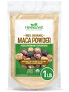 Herbazest Maca Powder Organic - 1 Lb - Usda Certified, Vegan & Gluten Free Superfood - Perfect For Smoothies, Juices, Baking, Yo
