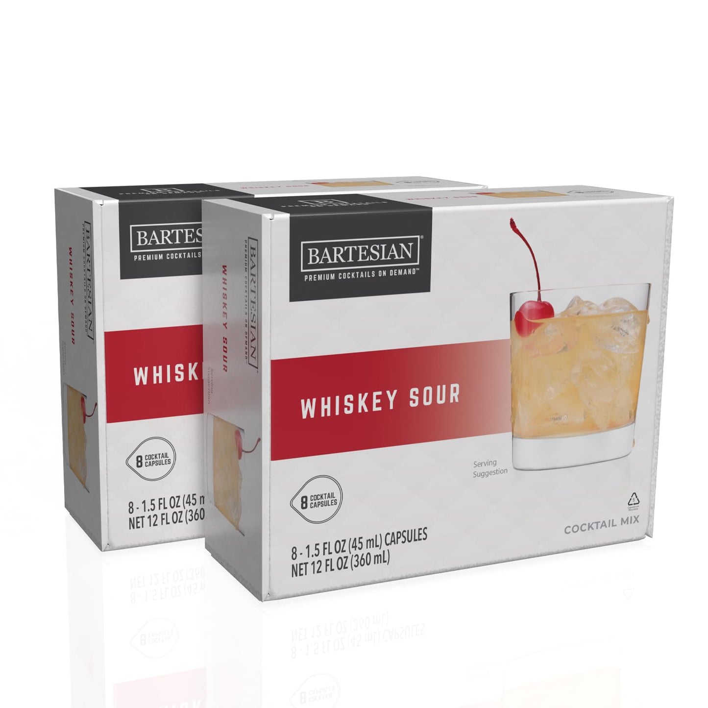 Bartesian 16-Pack Flavor Blend Sour Mixer Units For Mixed Flavor Machine - Home Bar Mixology Mixed Flavors Mix Pod Unit Set To Use With The Bartesian Mixed Flavor Drink Maker Machine