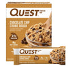 Quest Nutrition Chocolate Chip Cookie Dough Protein Bars, 21g Protein, 4, Net Carbs, 1g Sugar, Gluten Free, Keto Friendly, 4 Cou
