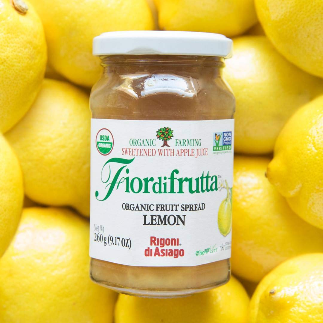 Rigoni Di Asiago Fiordifrutta Organic Fruit Spread, Lemon, 6 Count