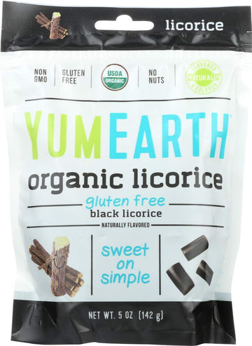 Organic Gluten Free Licorice Black Yum Earth 5 Oz Bag