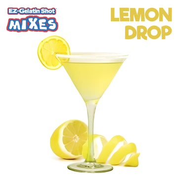 EZ-SQUEEZE Lemon Drop Jello Shot Mix - Premium Gluten-Free Gelatin Powder - 6.78 oz Multi-Color
