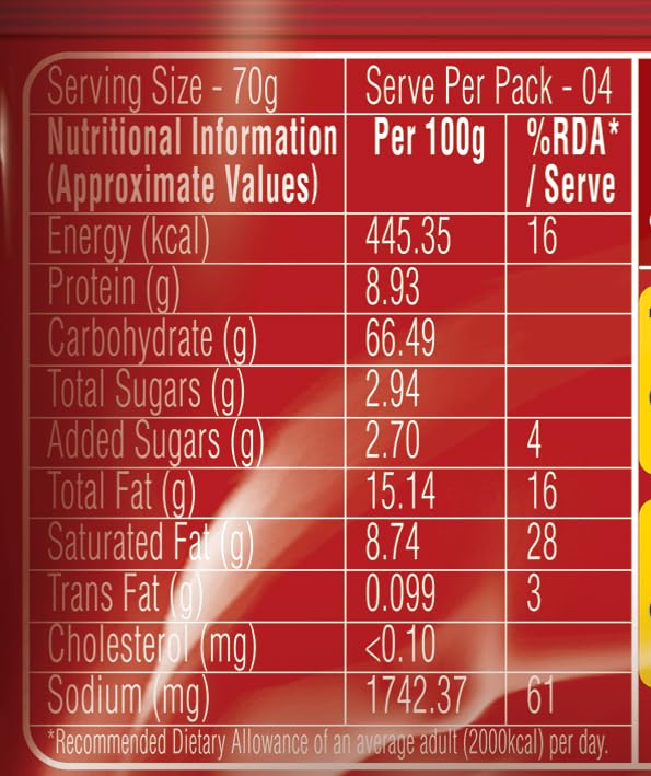 Top Ramen Vegetarian Curry Veg, 280 Grams