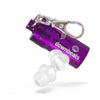 Downbeats Reusable High Fidelity Hearing Protection: Ear Plugs For Concerts, Music, And Musicians (Clear Ear Plugs, Purple Case)