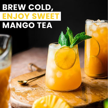 Integritea Green Mango Flavored Green Tea, 6 Organic Unsweetened Iced Tea Bags, 6 Gallons, Hot Or Cold Brew, Fairly & Sustainabl