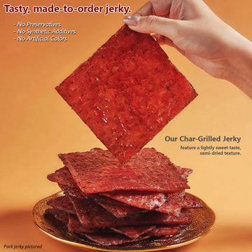 Singapores Famous Street Snack - Fire-Grilled Bacon Jerky Grilled Fresh & Shipped Same Day L.A. Times Handmade Gift Winner (8